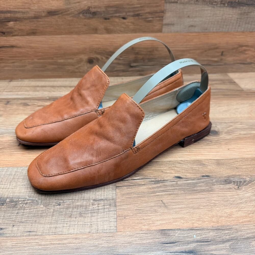 Frye Claire Venetian Women's size 7.5 brown leather flats loafers shoes